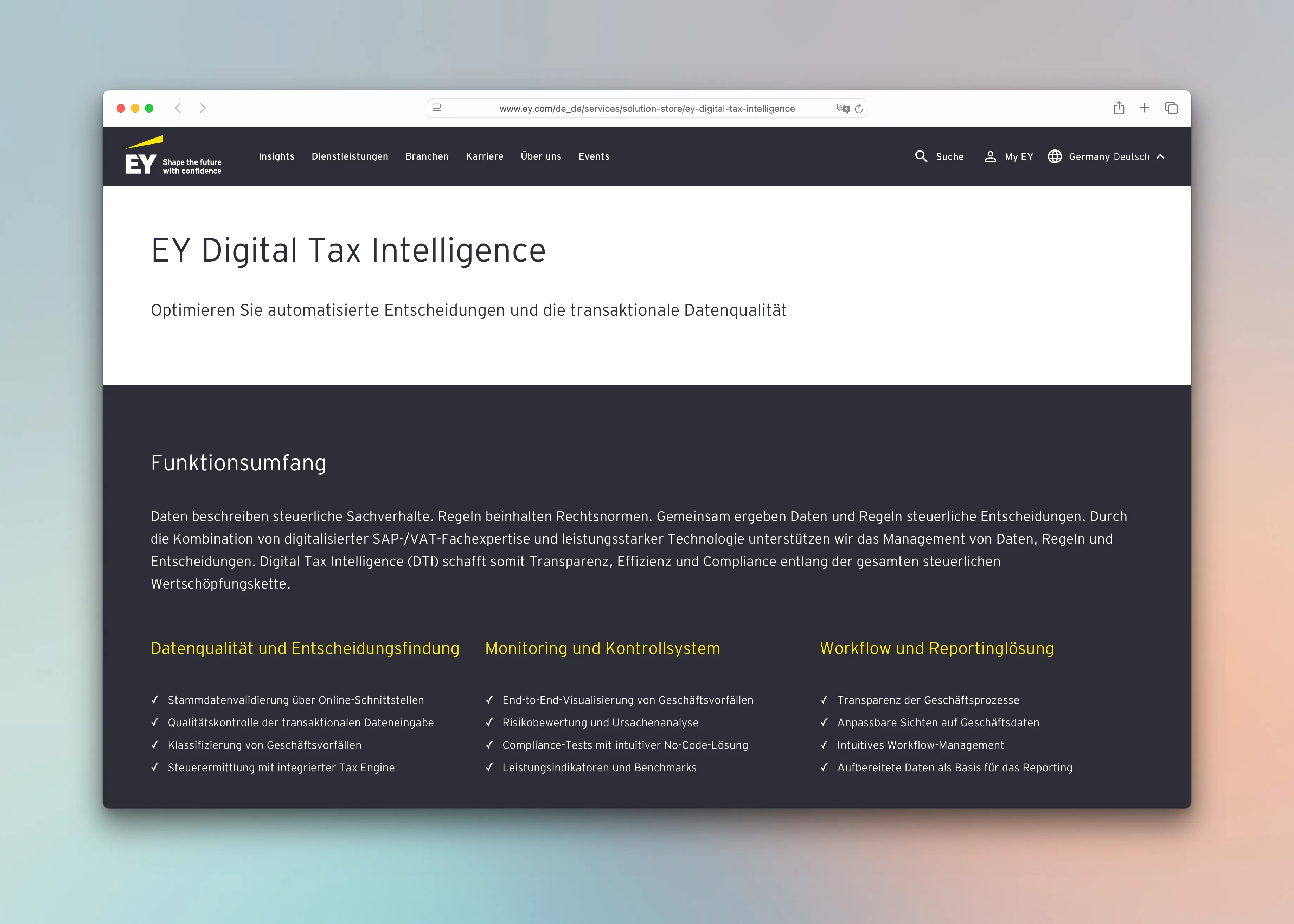 EY Digital Tax Intelligence